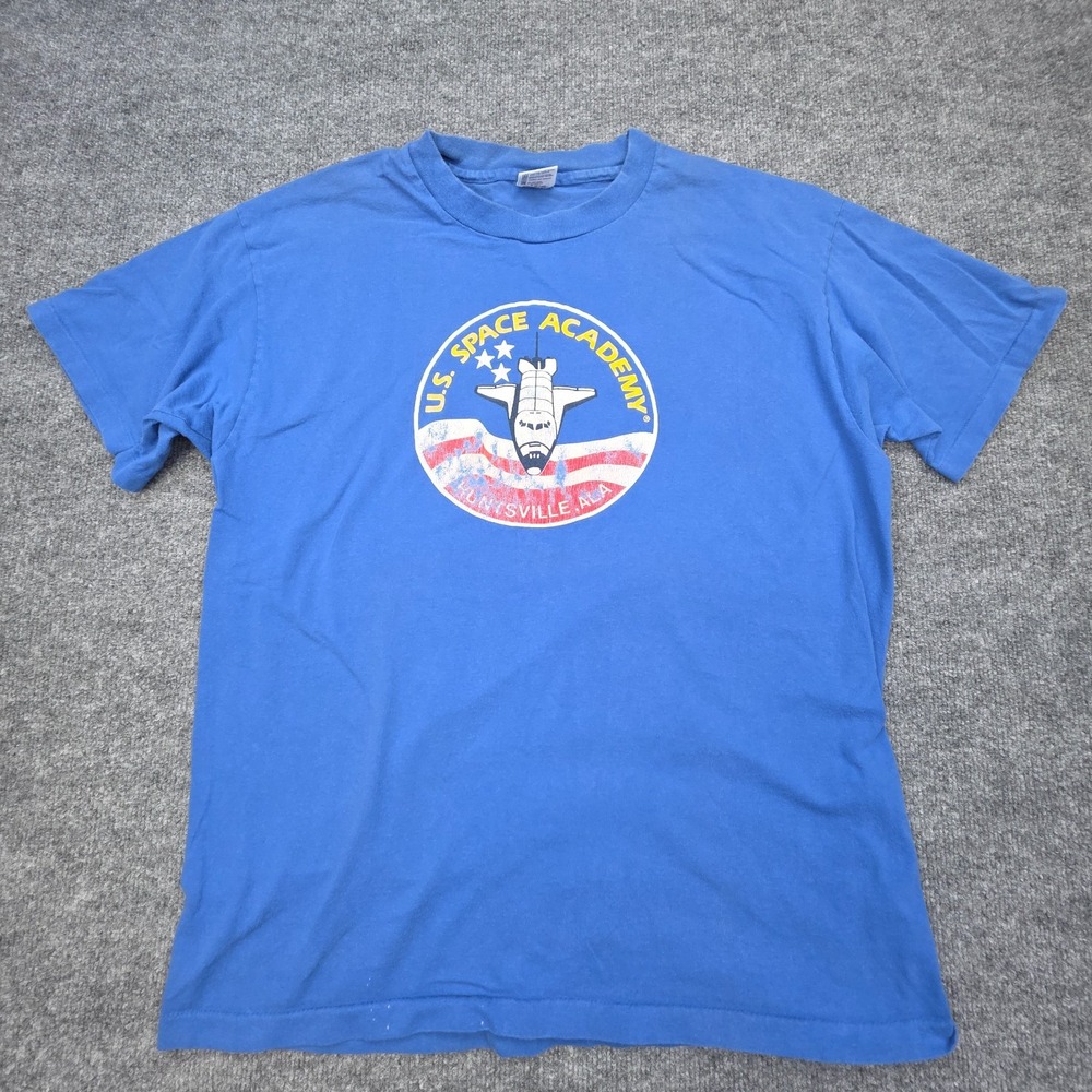Vintage US Space Academy Huntsville Alabama T-shirt XL NASA Single Stitch USA